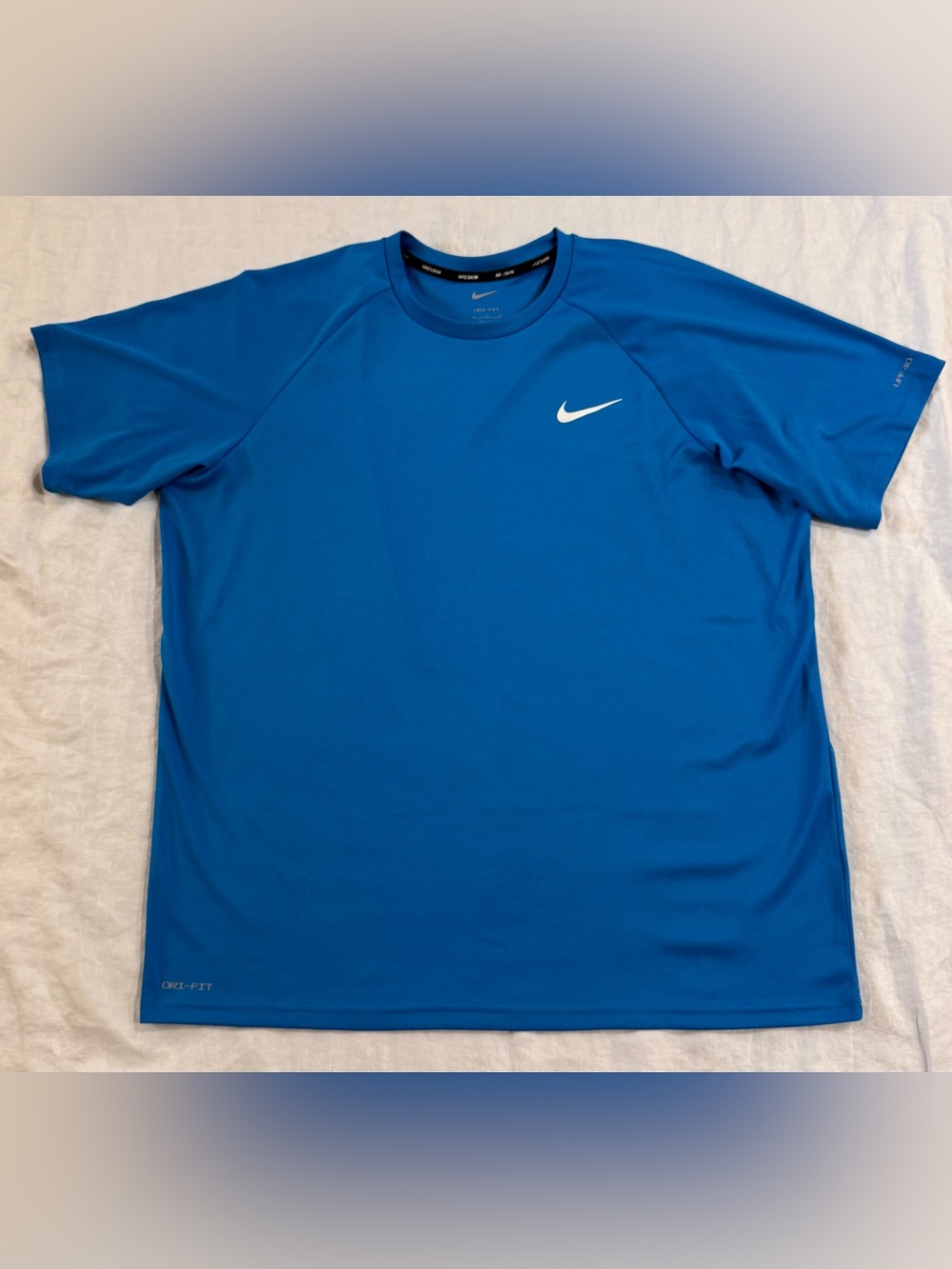 Nike Swim Dri-FIT UPF 40+ Hydroguard Shirt Blue XL